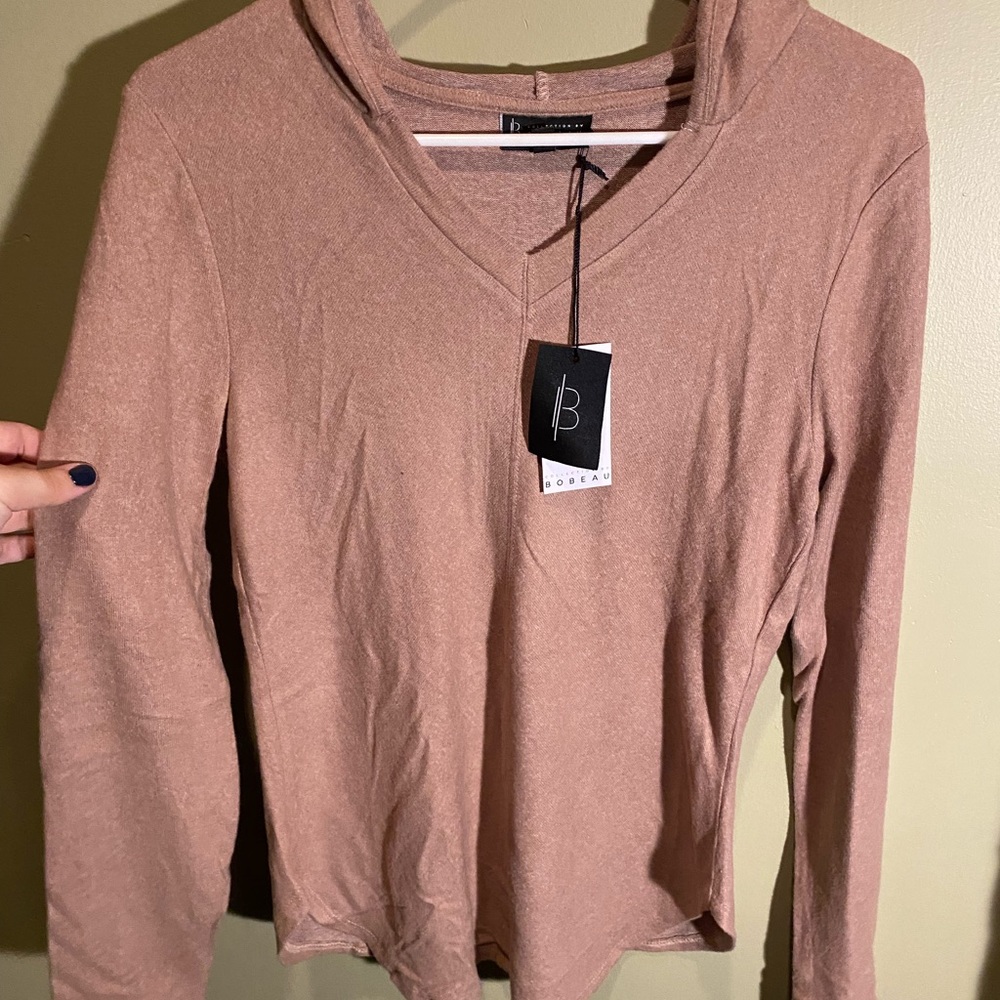 BOBEAU Hooded Long Sleeve